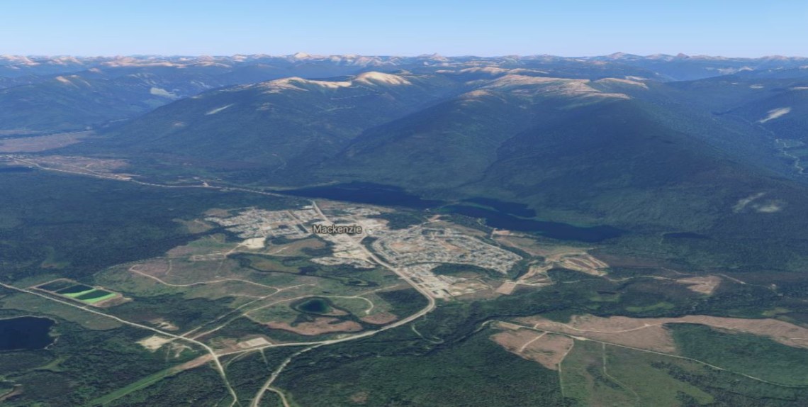 google maps earth view Mackenzie